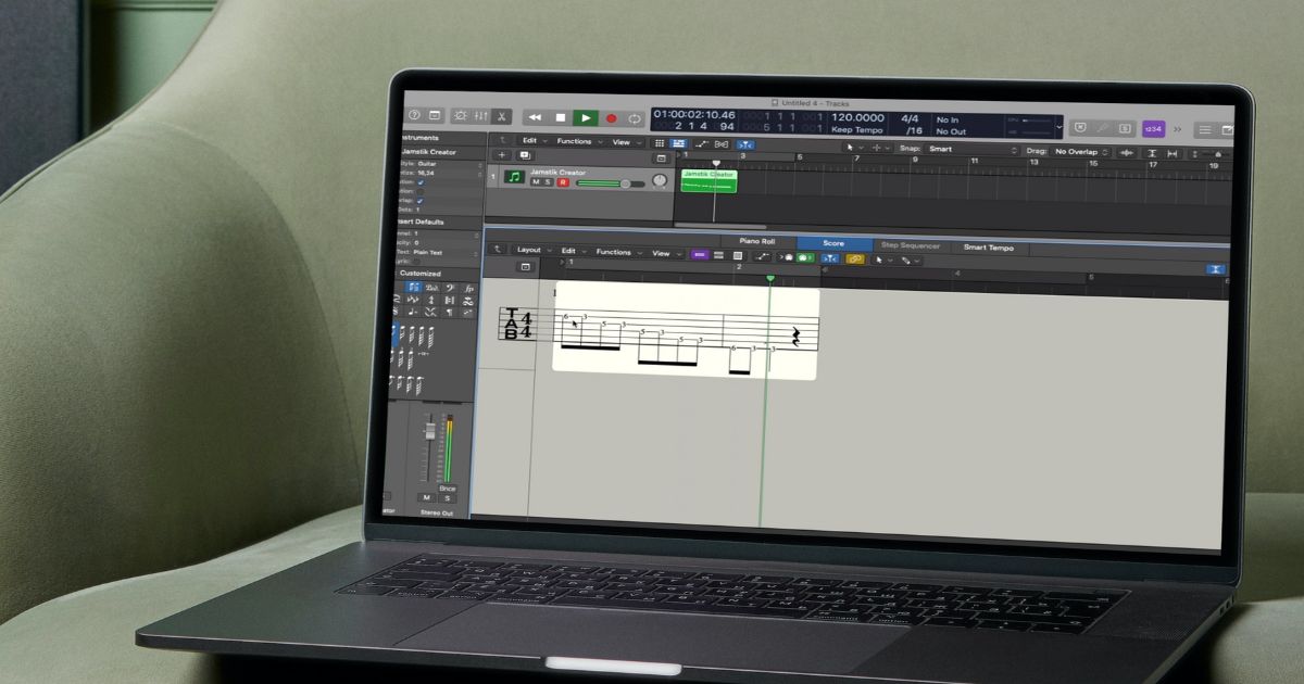 Using Logic Pro to Create Guitar Tabs with a Jamstik MIDI Guitar