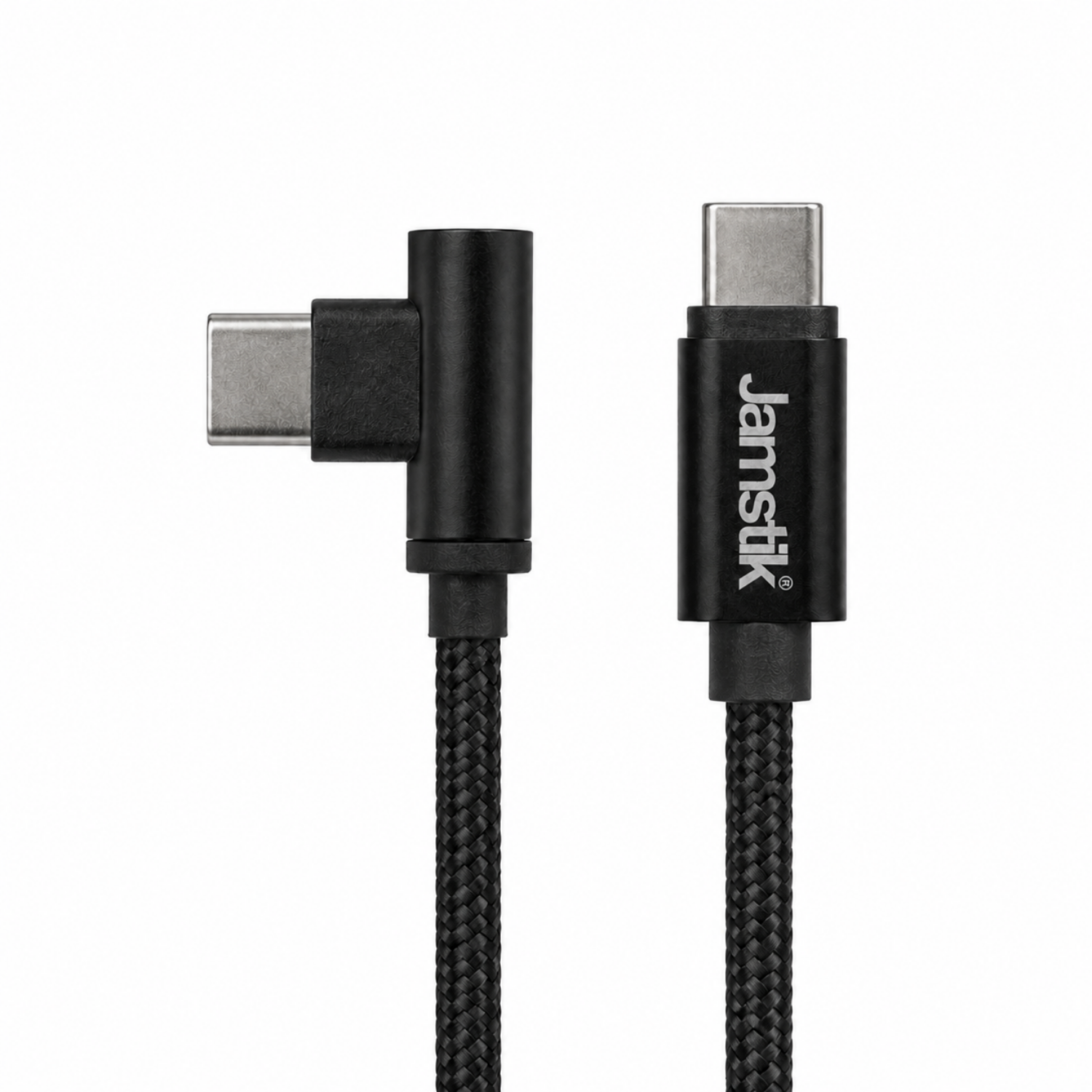 Jamstik USB-C to USB-C Data Cable – 9 Ft, Right-Angle